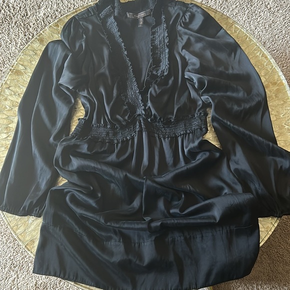 BCBG Maxazria Silk Dress Black Size Medium - Picture 16 of 16